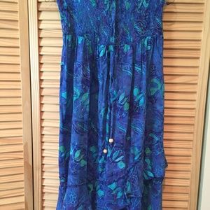 Beautiful Handpainted Batik smocked Tube-top Dress